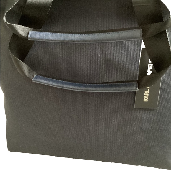 Karl Lagerfeld “Kristen Paris Star  ” Canvas Tote, NWT - Picture 8 of 10